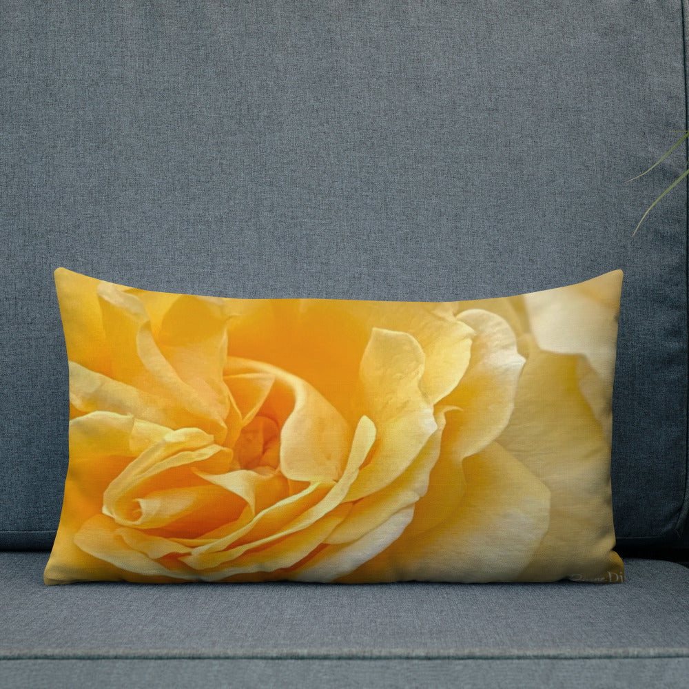 Yellow Rose Premium Pillow