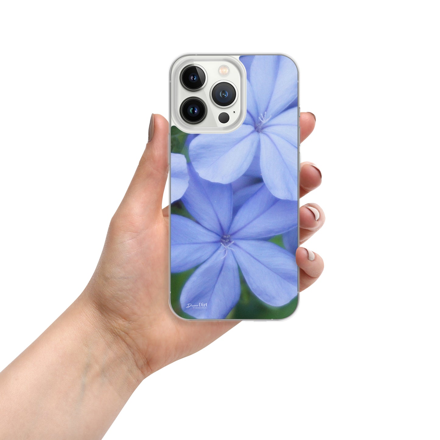 Blue Plumbago iPhone Case