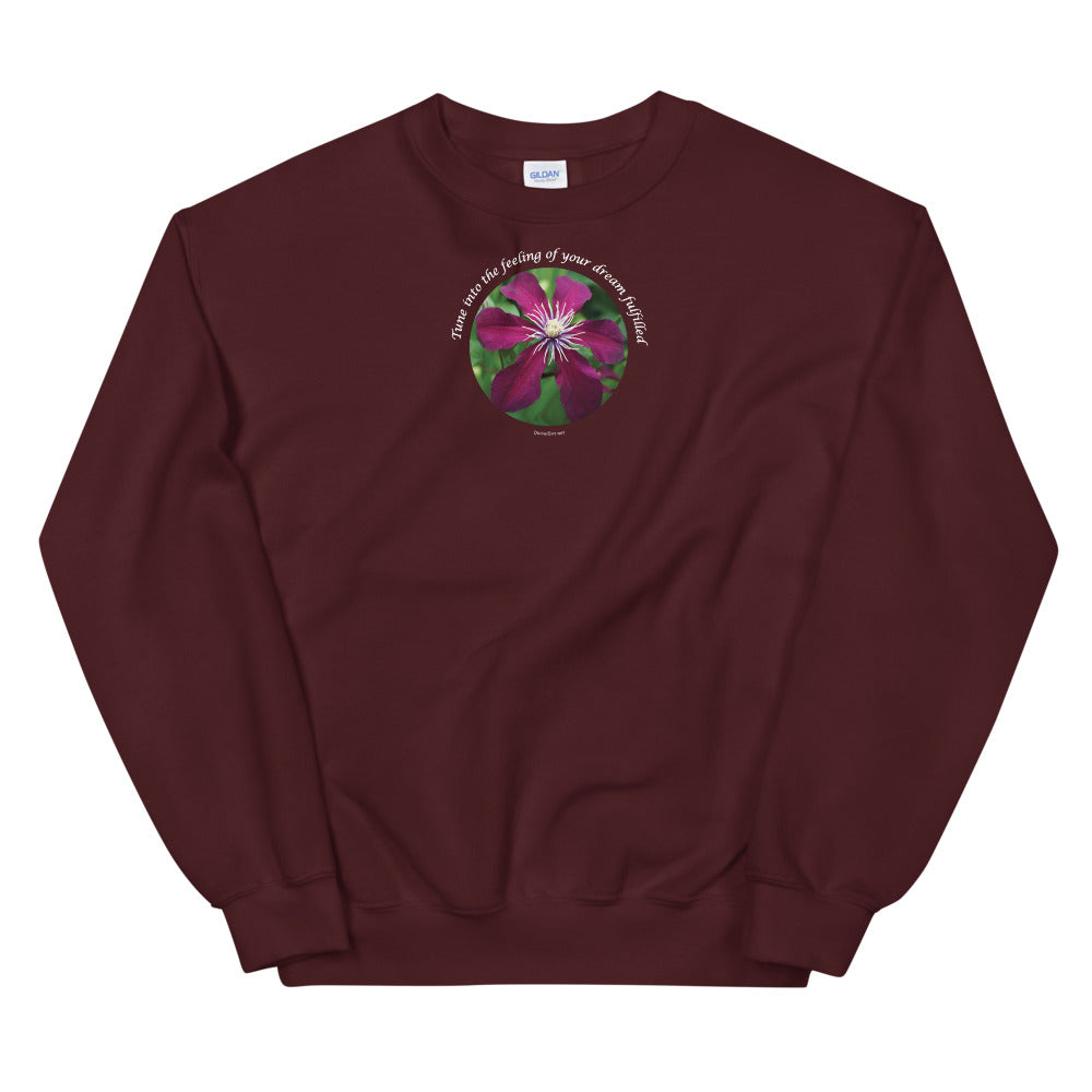 Unisex Sweatshirt_Tune into the feeling of your dream fulfilled