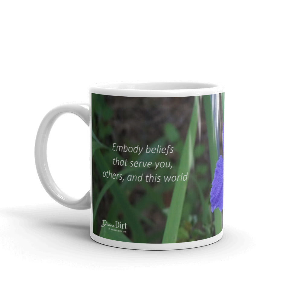 Purple Louisiana Iris.   "Embody beliefs that serve you, others, and this world"