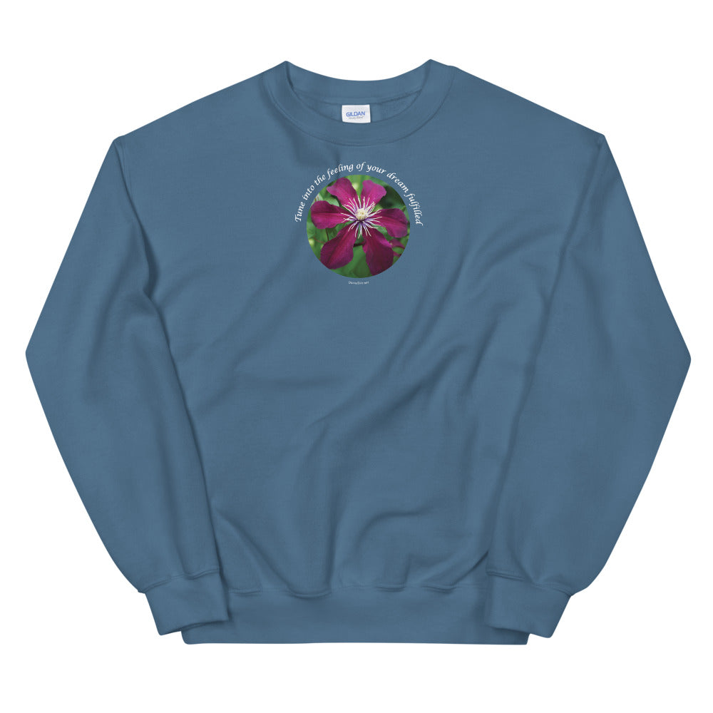 Unisex Sweatshirt_Tune into the feeling of your dream fulfilled