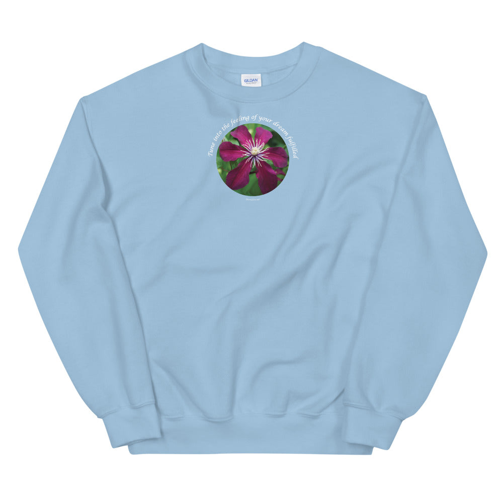 Unisex Sweatshirt_Tune into the feeling of your dream fulfilled