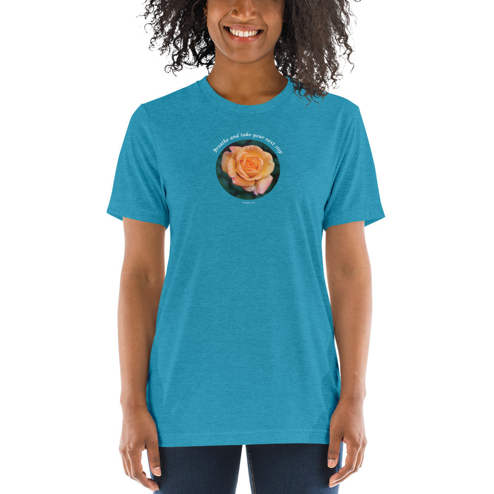 Breathe and take your next step! The tri-blend Bella Canva_Short sleeve t-shirt