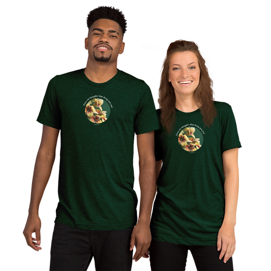 Focus on thoughts that bring you joy!_Unisex Tri-Blend T-Shirt | Bella + Canvas 3413