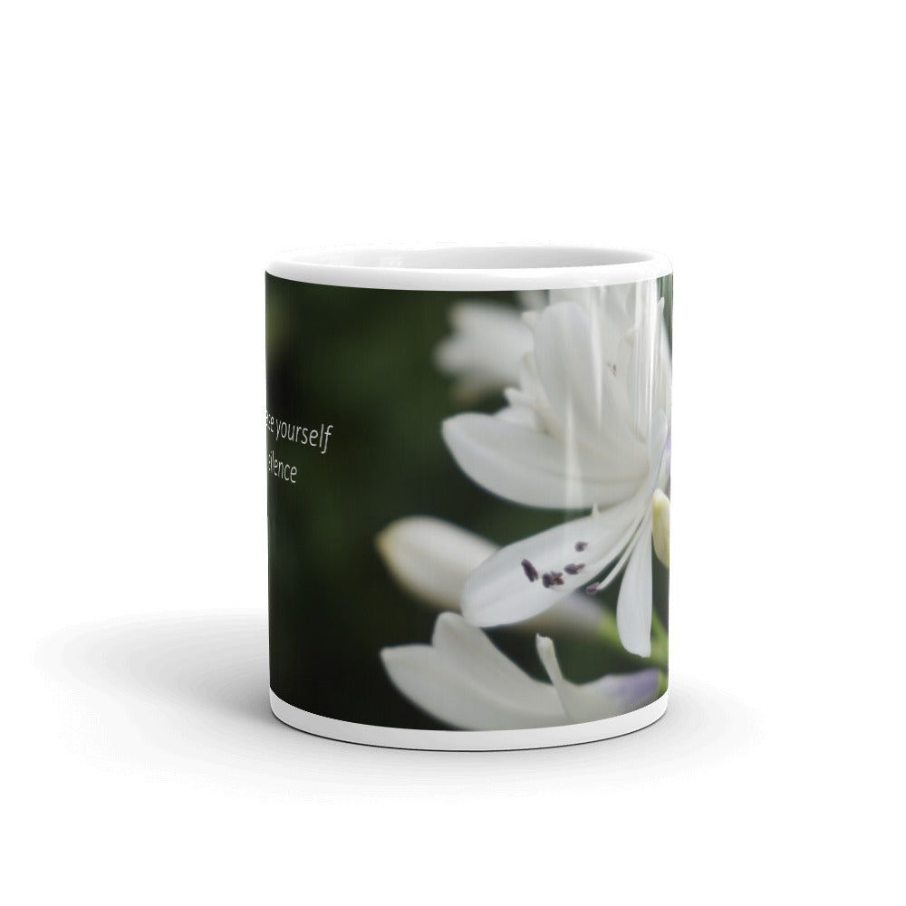 White Agapanthus.   "Immerse yourself in silence"