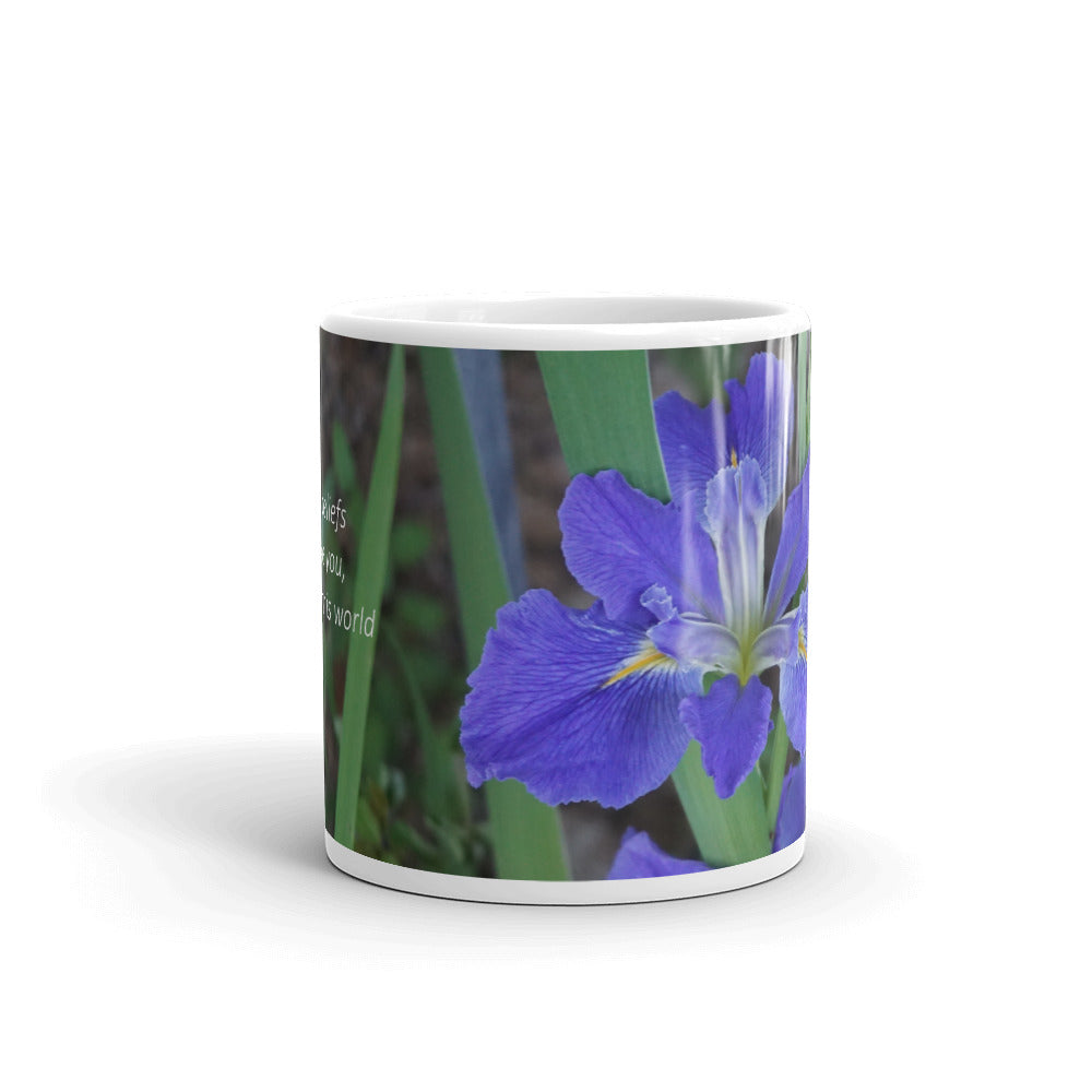 Purple Louisiana Iris.   "Embody beliefs that serve you, others, and this world"