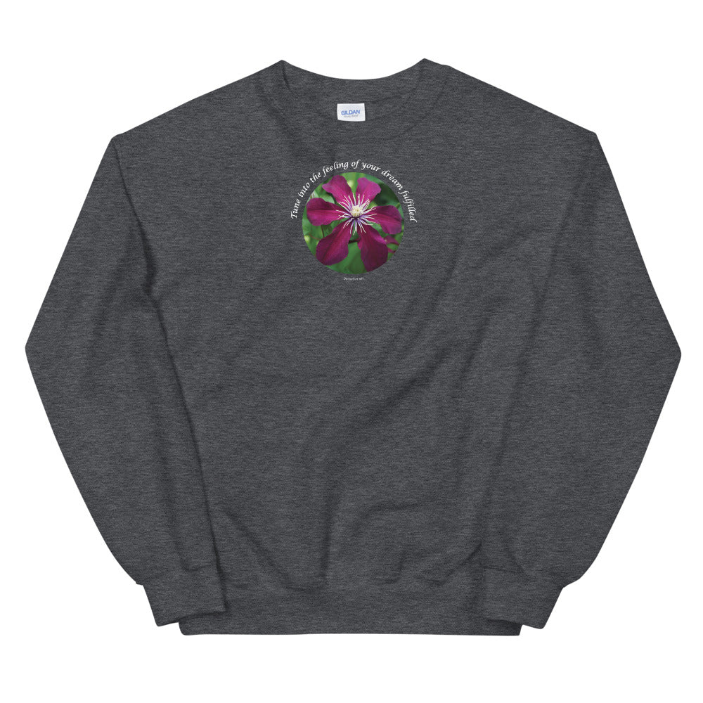 Unisex Sweatshirt_Tune into the feeling of your dream fulfilled