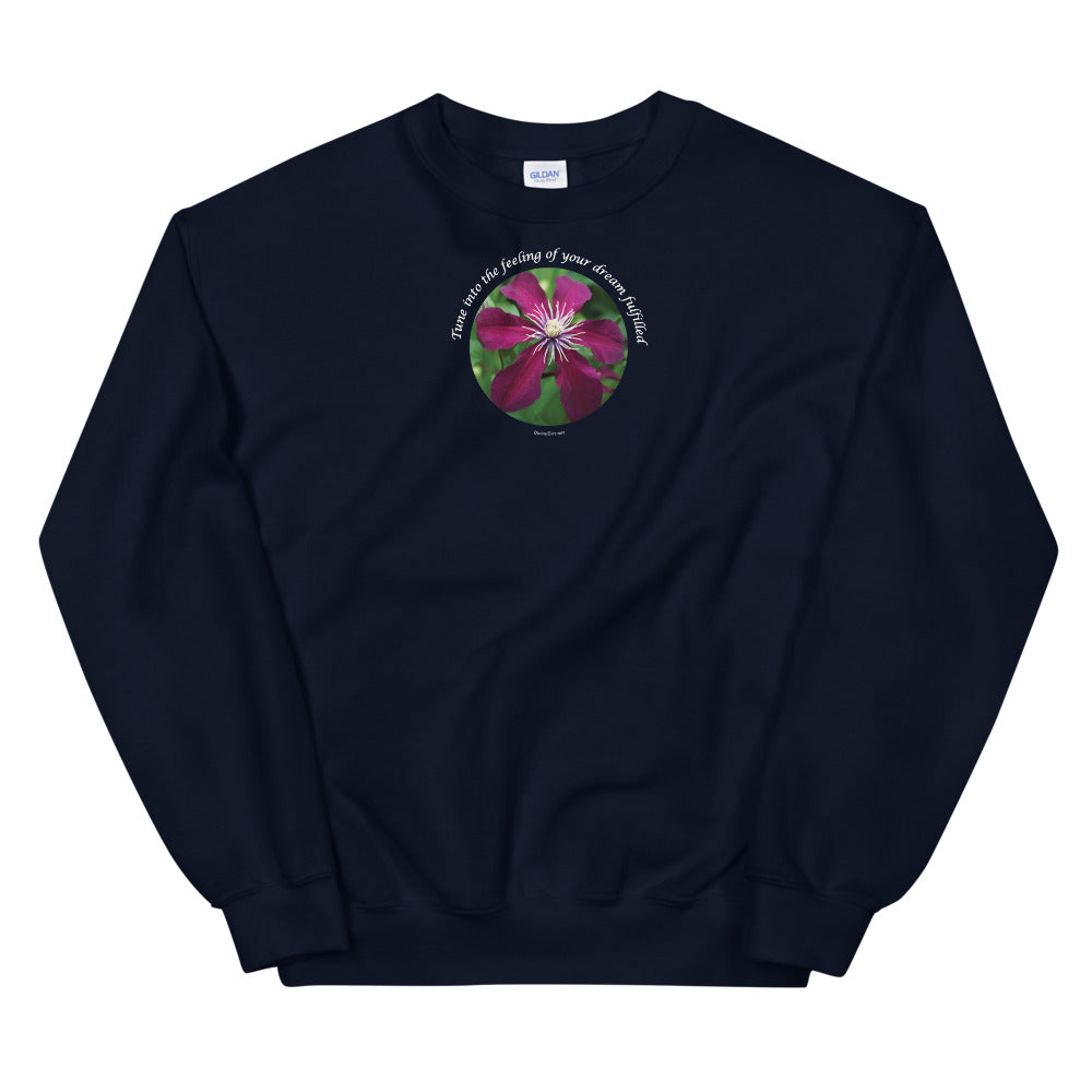 Unisex Sweatshirt_Tune into the feeling of your dream fulfilled