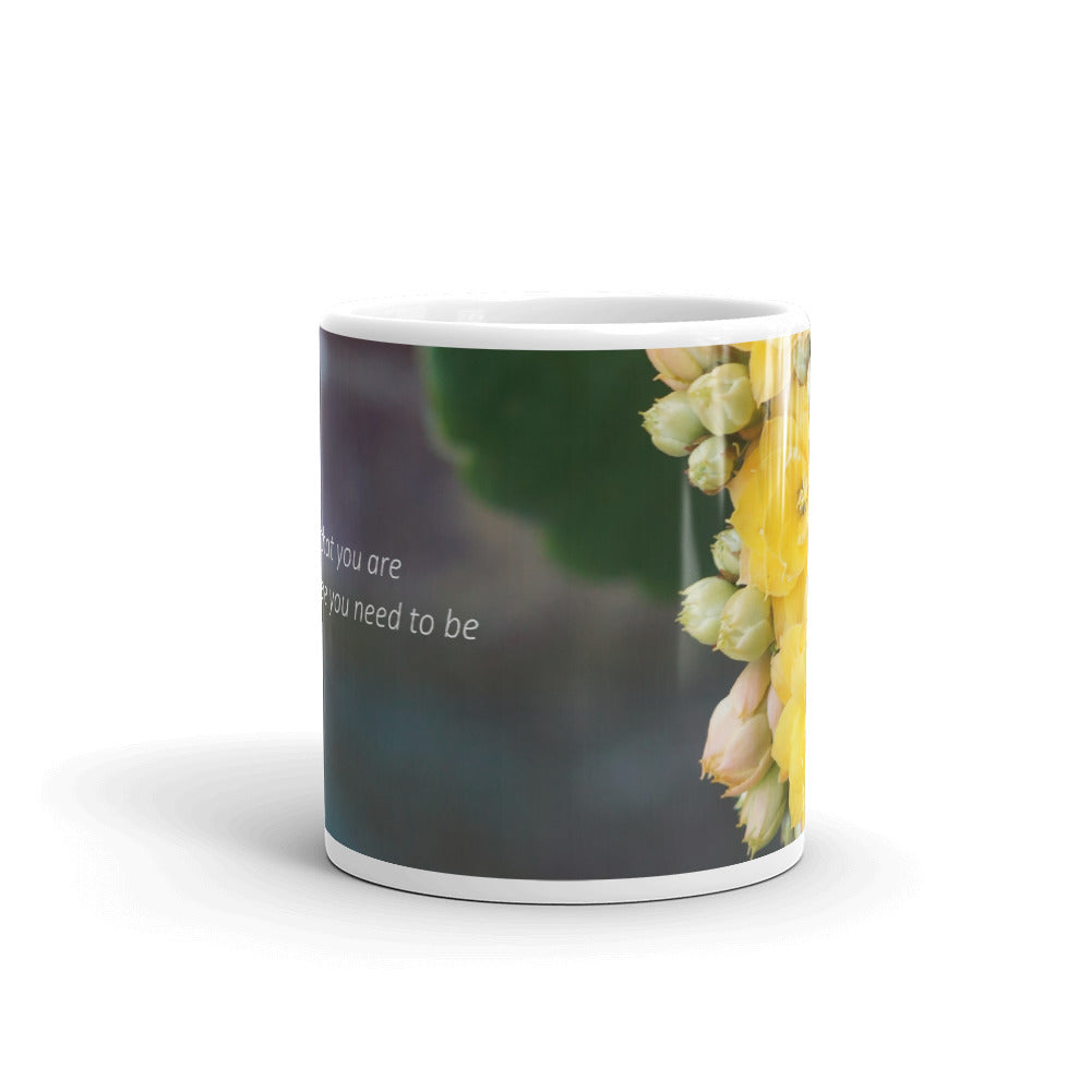 Yellow Kalanchoe   "Trust that you are exactly where you need to be"