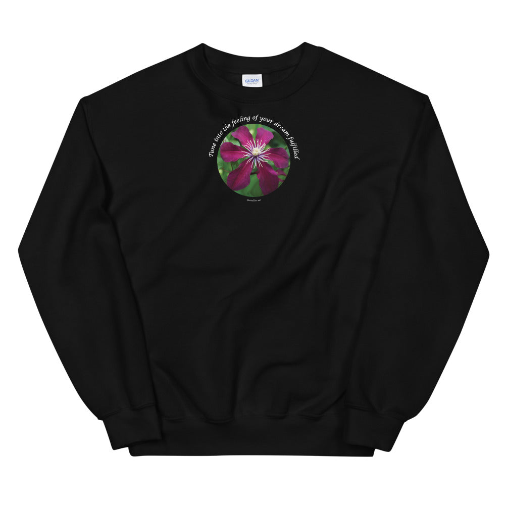 Unisex Sweatshirt_Tune into the feeling of your dream fulfilled