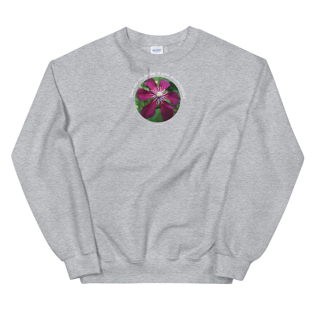 Unisex Sweatshirt_Tune into the feeling of your dream fulfilled