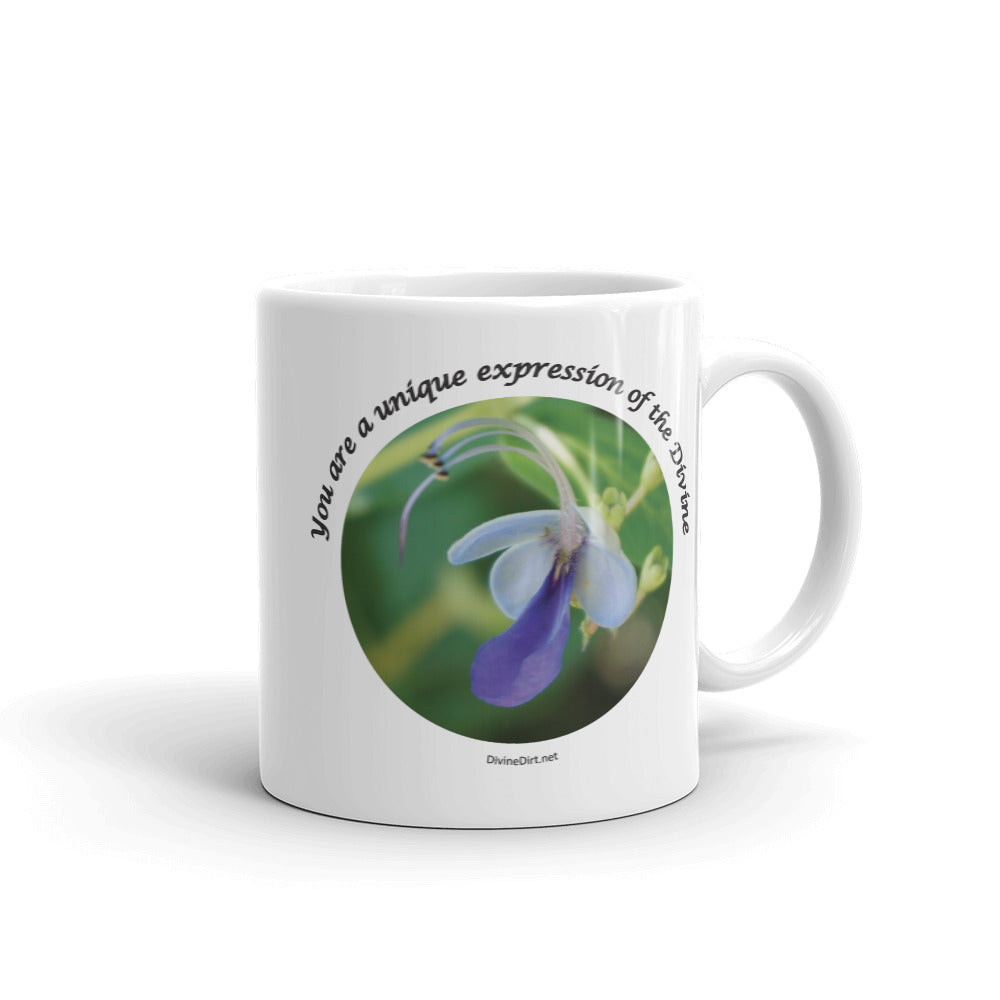 You are a unique expression of the Divine.  Butterfly Bush Clerodendrum "Ugandense'