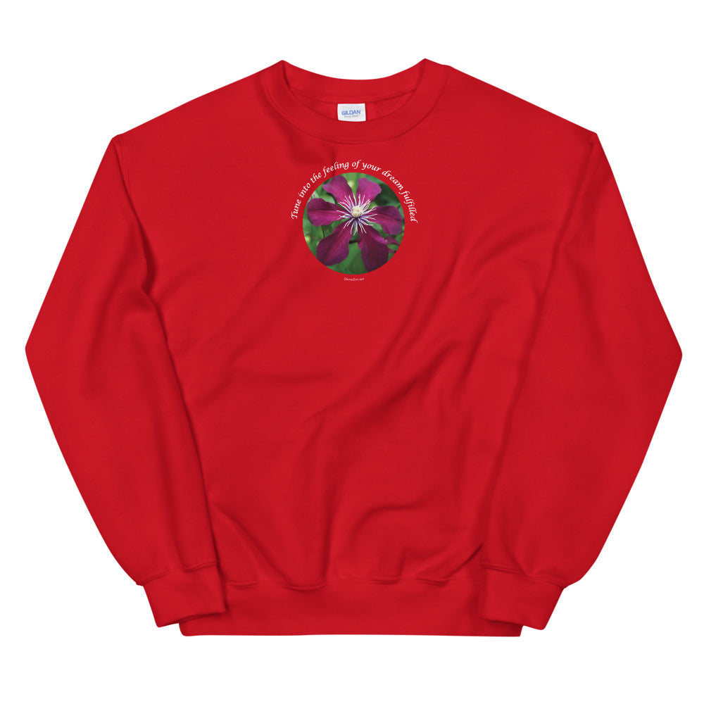 Unisex Sweatshirt_Tune into the feeling of your dream fulfilled