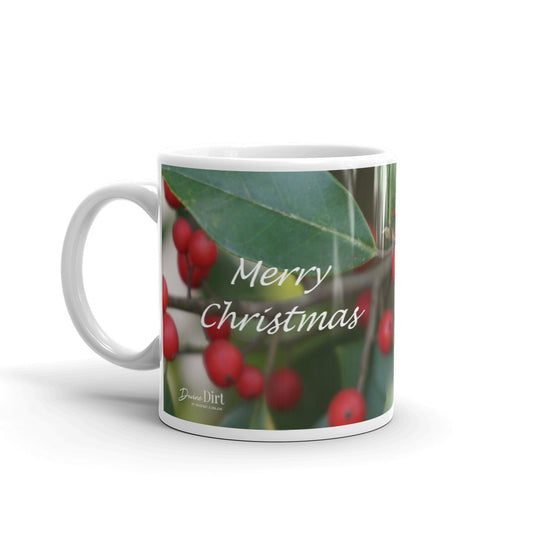 Holiday Holly Berries  "Merry Christmas"