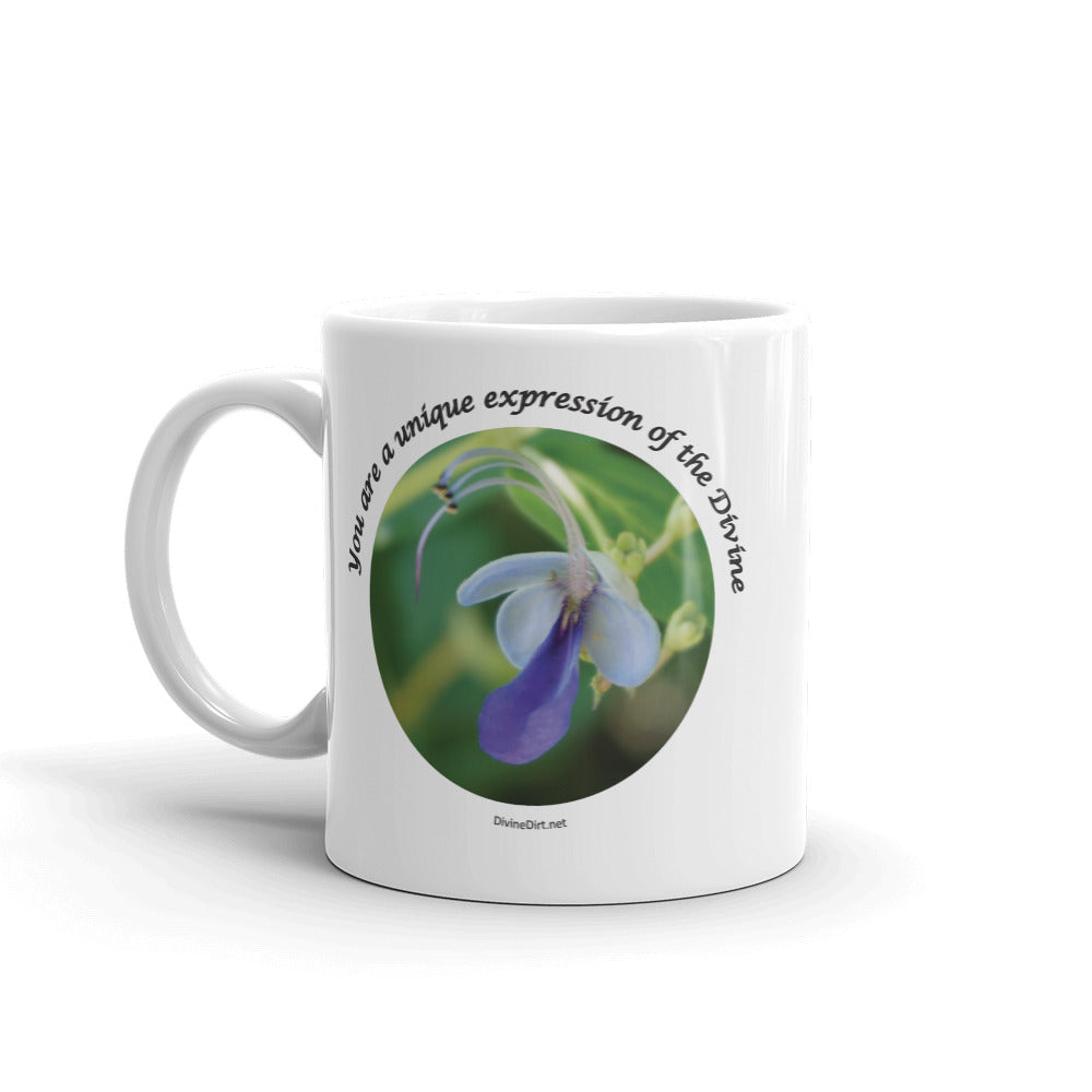 You are a unique expression of the Divine.  Butterfly Bush Clerodendrum "Ugandense'