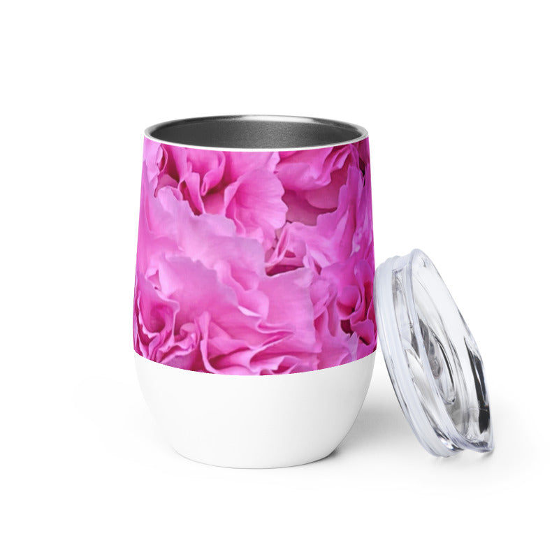 Pink Carnations Wine tumbler