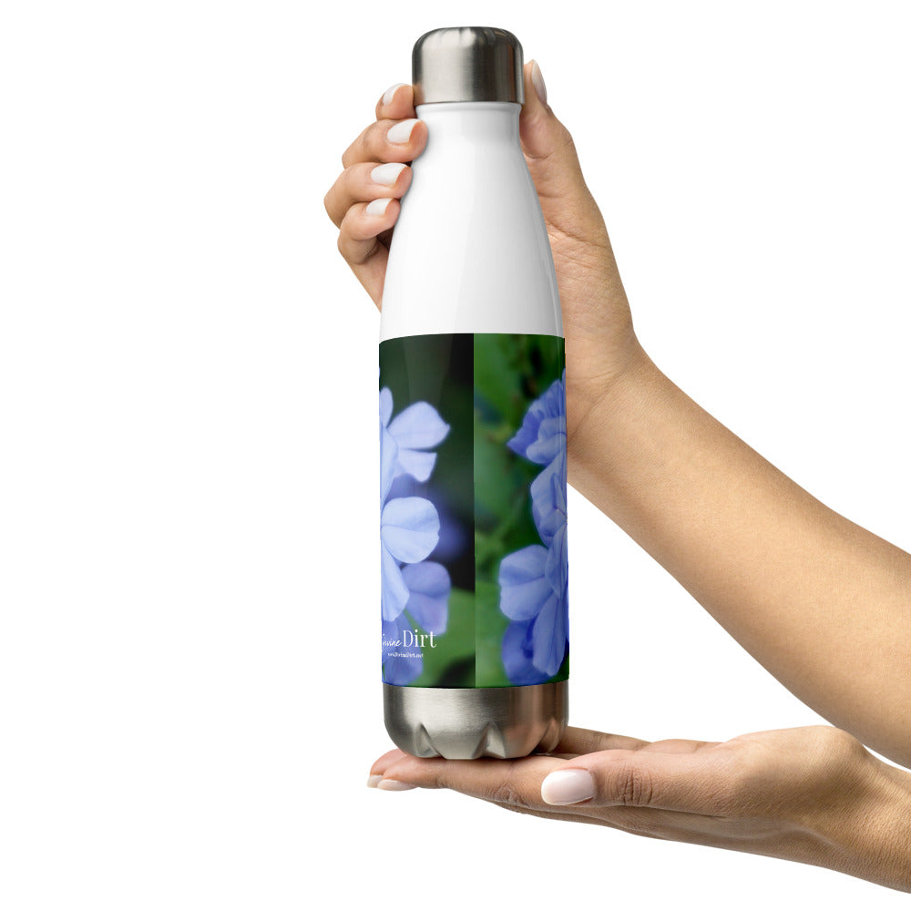 Blue Plumbago Stainless Steel Water Bottle