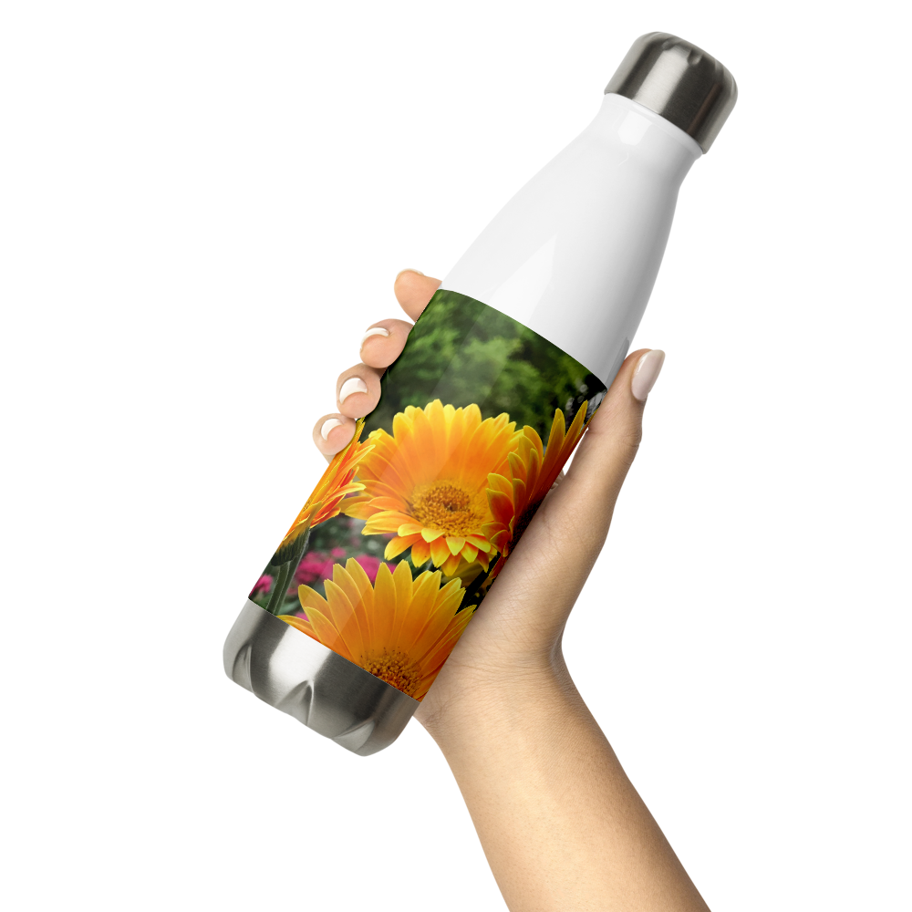 Gerbera Daisies Stainless Steel Water Bottle