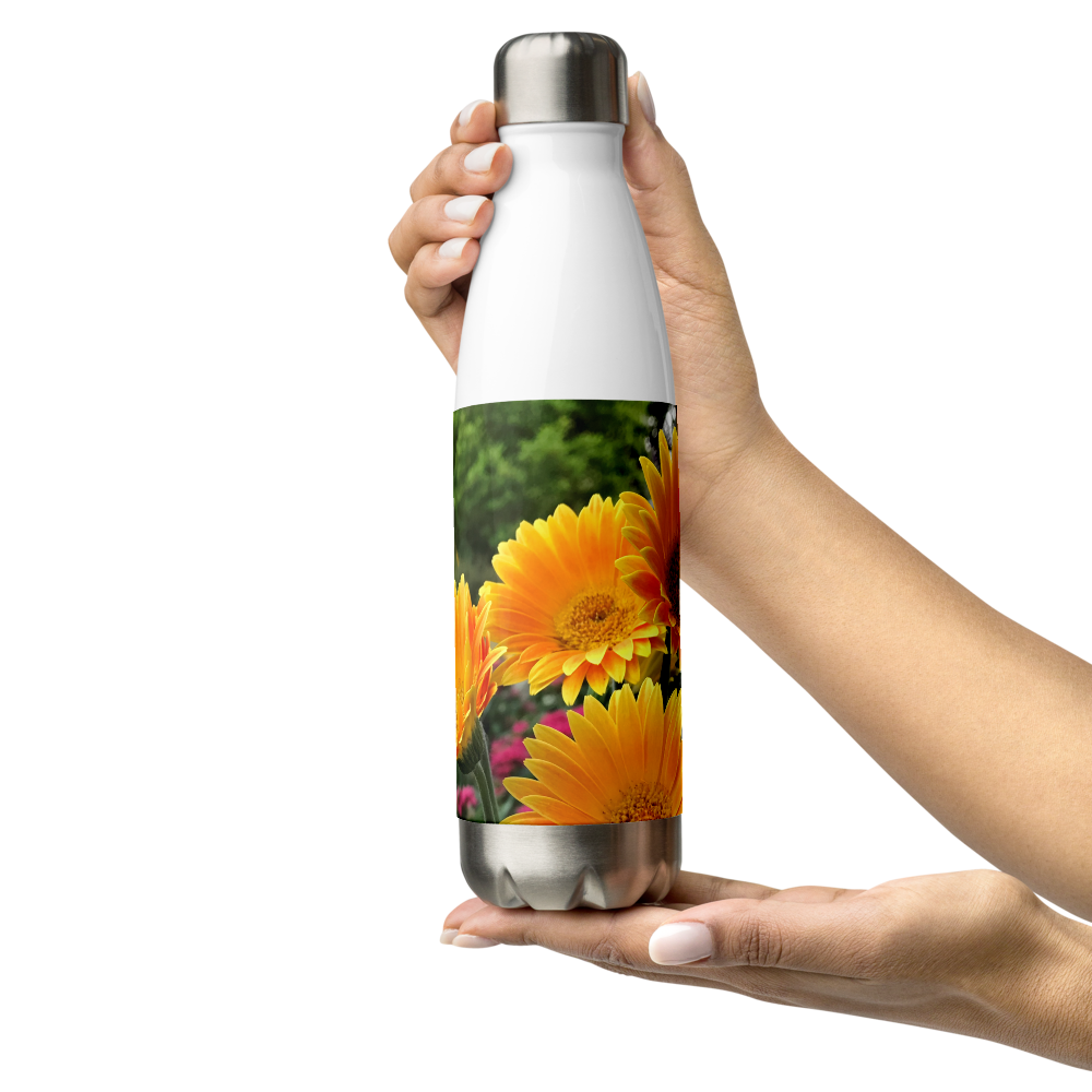 Gerbera Daisies Stainless Steel Water Bottle