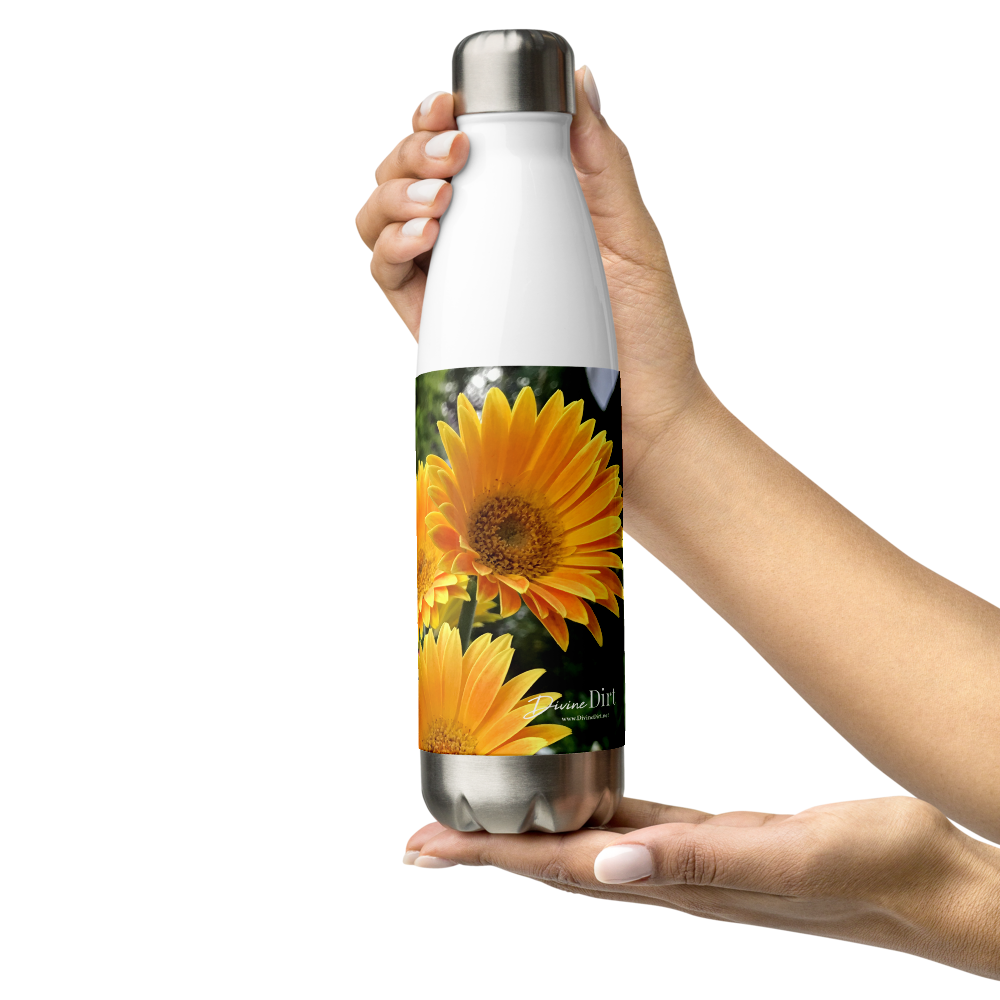 Gerbera Daisies Stainless Steel Water Bottle