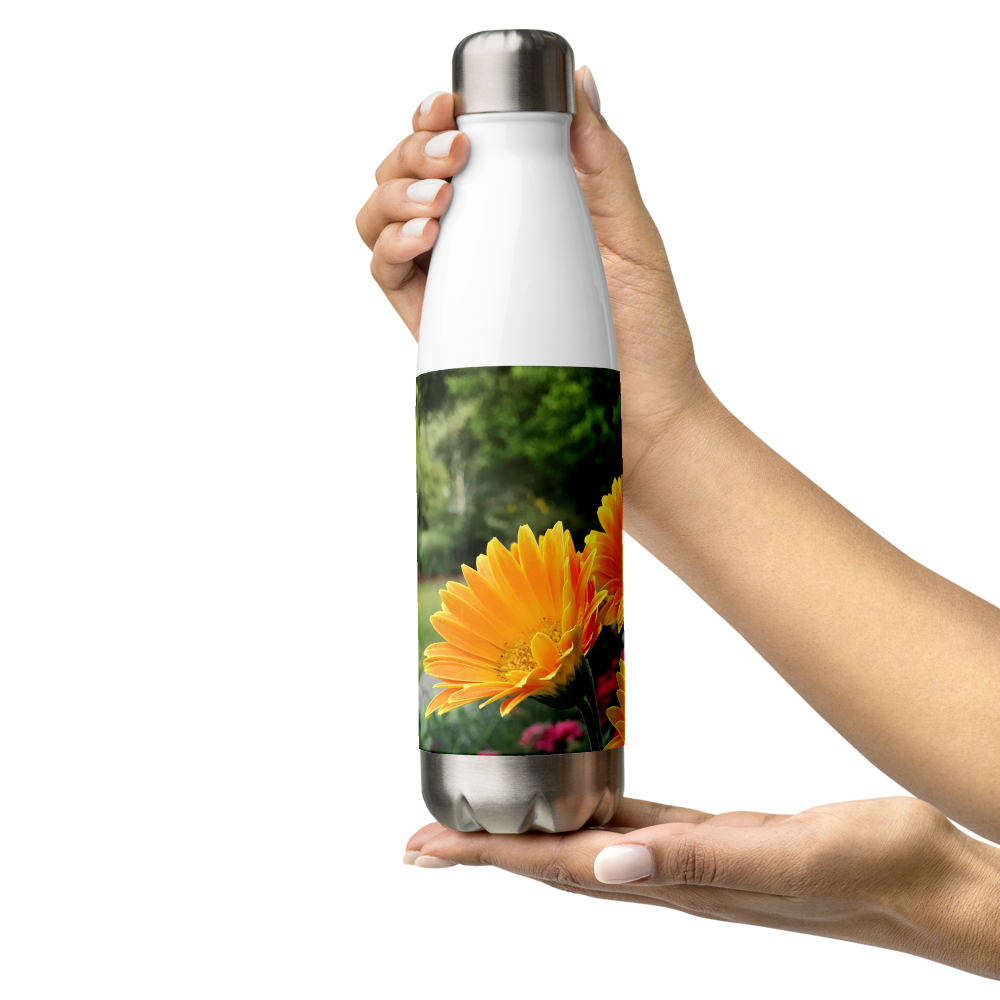 Gerbera Daisies Stainless Steel Water Bottle