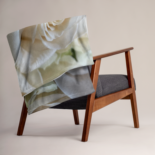 White Roses Throw Blanket