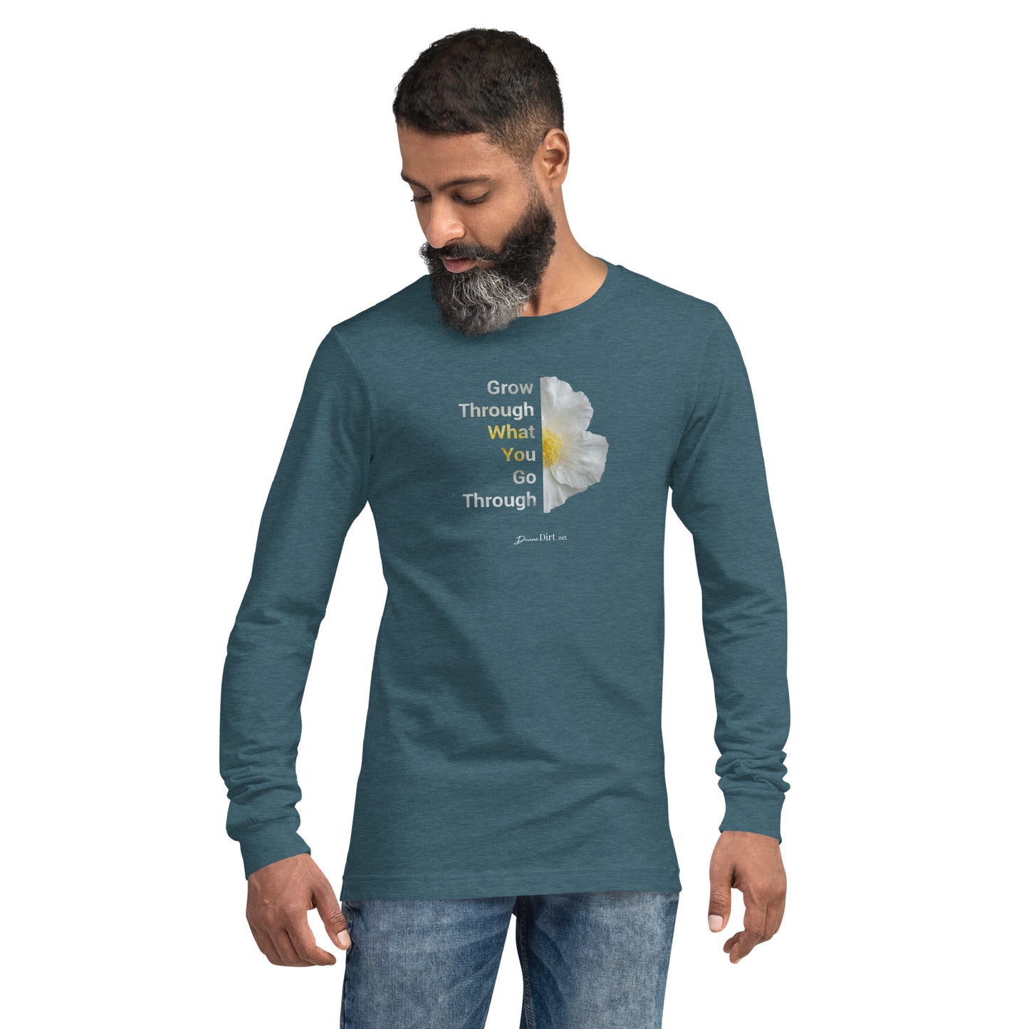 Grow Through What you Go ThroughUnisex Long Sleeve Tee