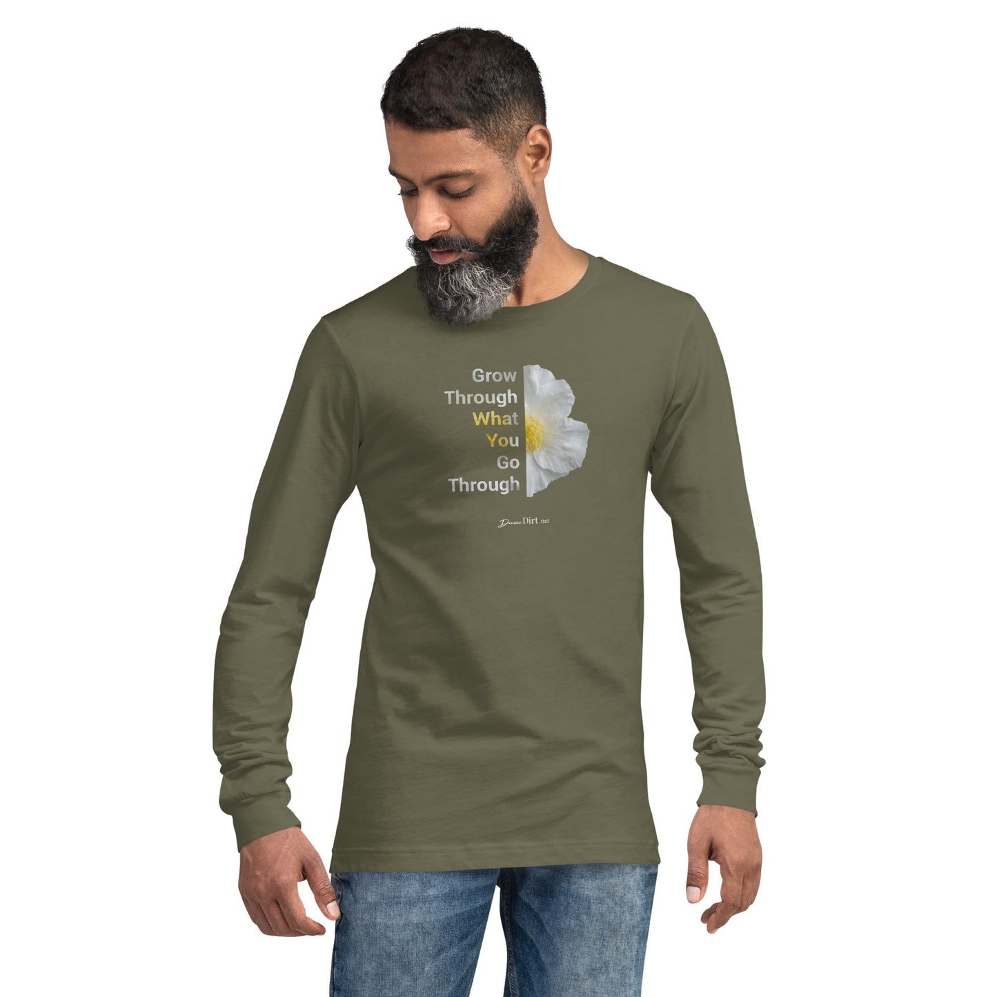 Grow Through What you Go ThroughUnisex Long Sleeve Tee