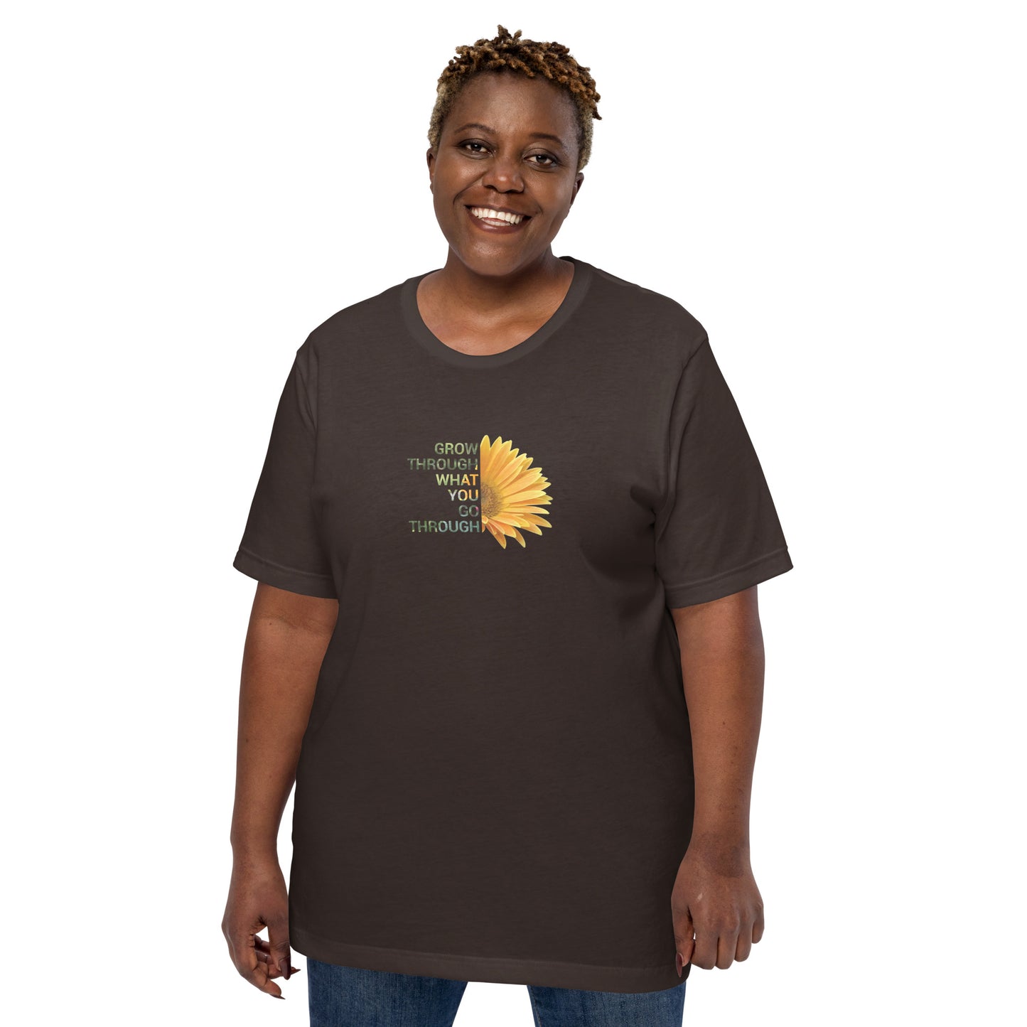 'Grow through what you go through' Unisex t-shirt