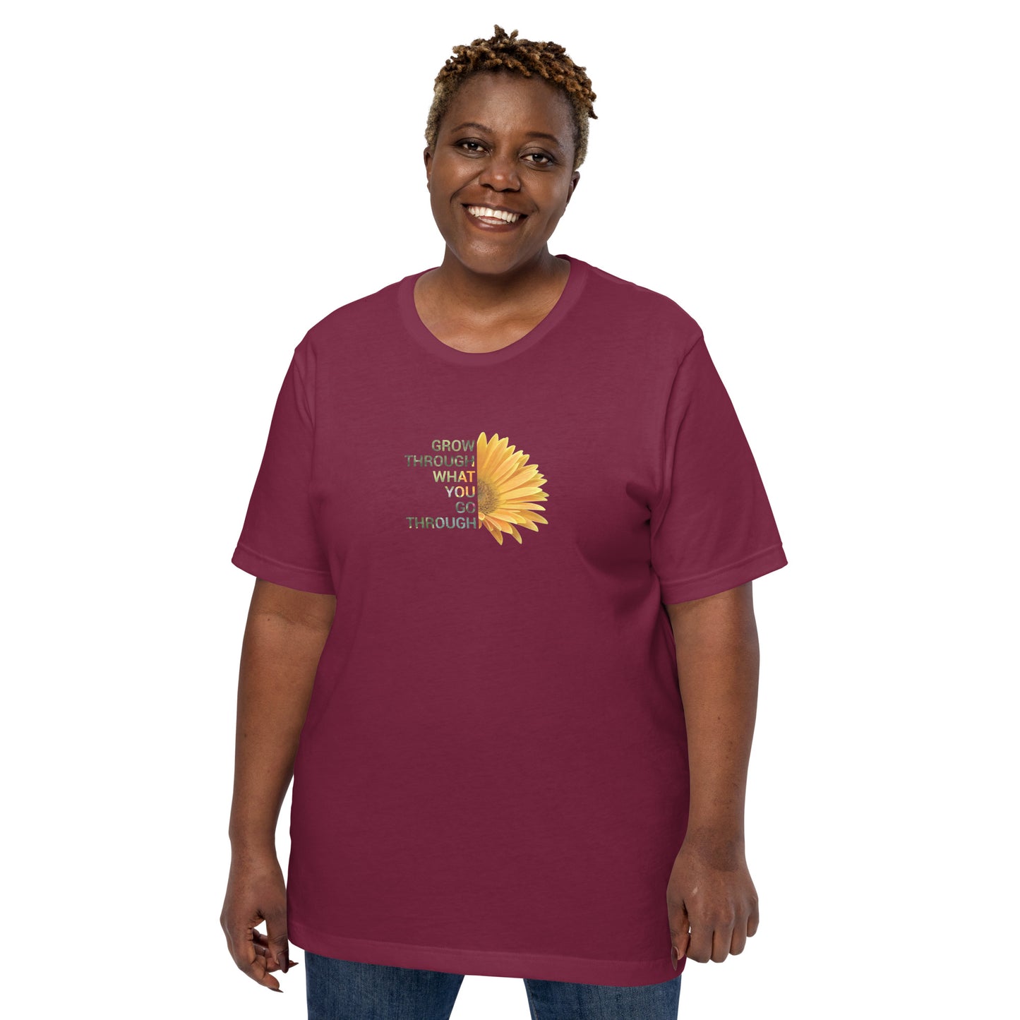 'Grow through what you go through' Unisex t-shirt