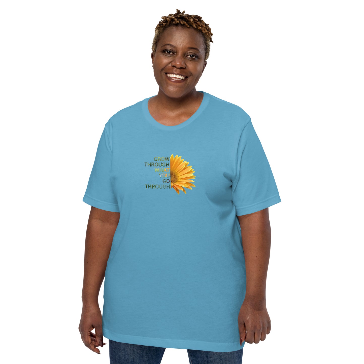 'Grow through what you go through' Unisex t-shirt