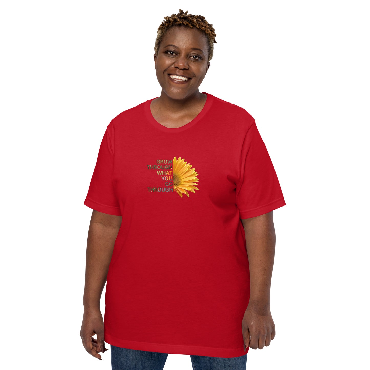 'Grow through what you go through' Unisex t-shirt