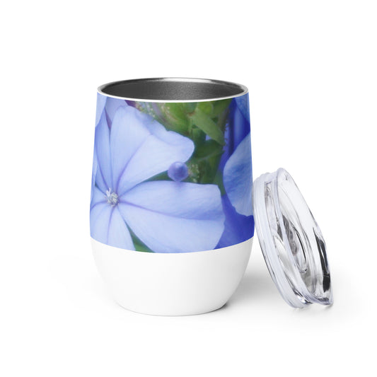 Blue Plumbago Wine tumbler